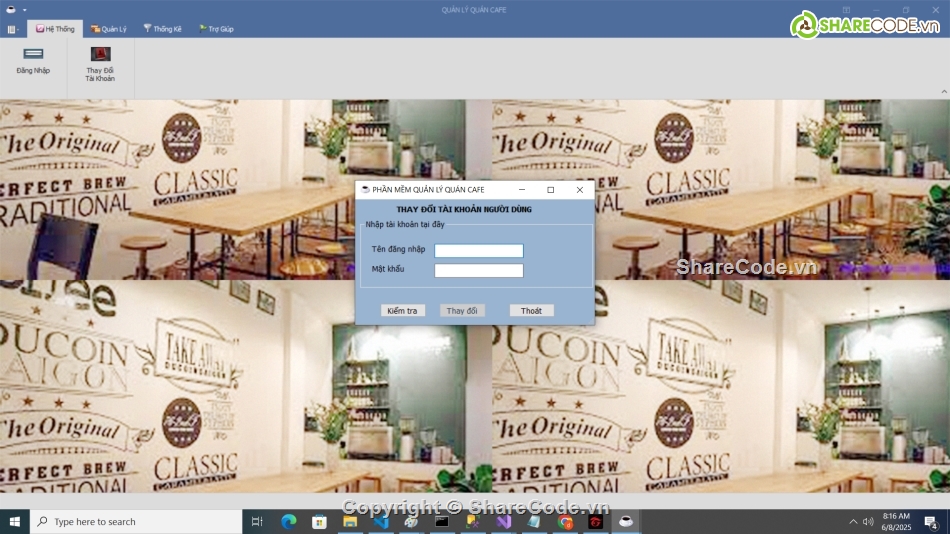 quản lý cafe,C#,winform,C# Cafe Báo Cáo,c# cafe,Cafe
